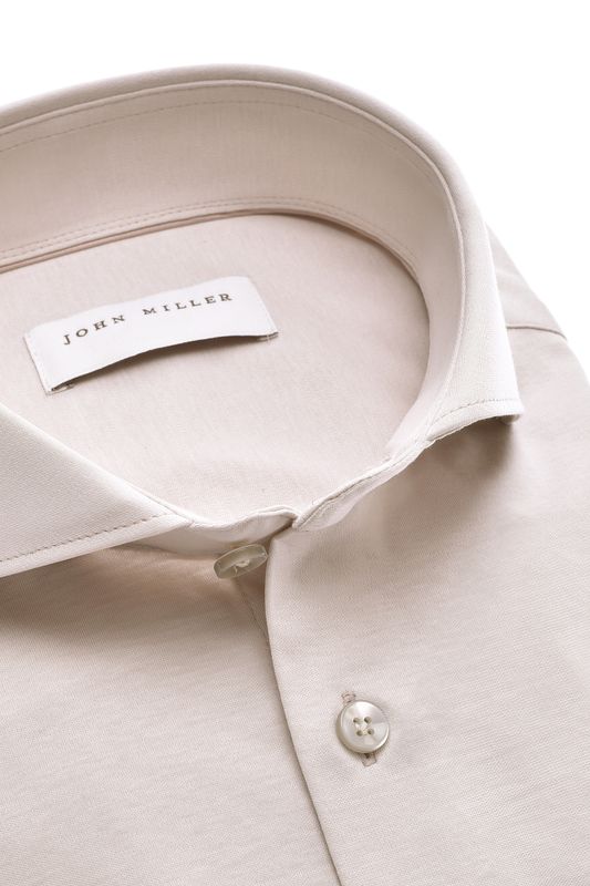 John Miller Shirts Plain:Overhemd Lichtbruin 610 5142920