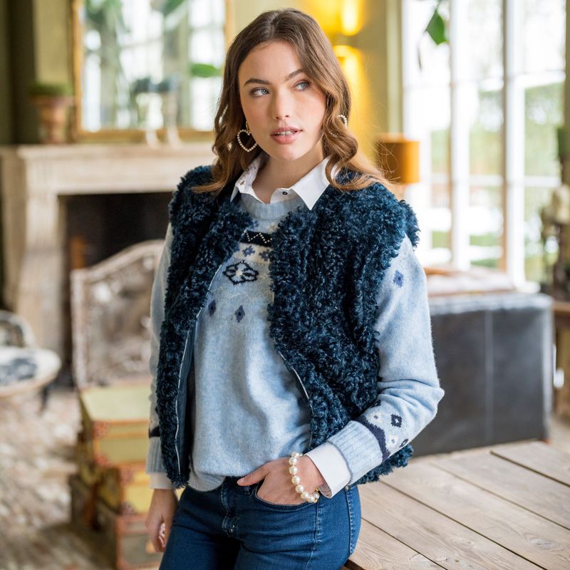 HV Society Cardigan HVSLena Navy 0401103862