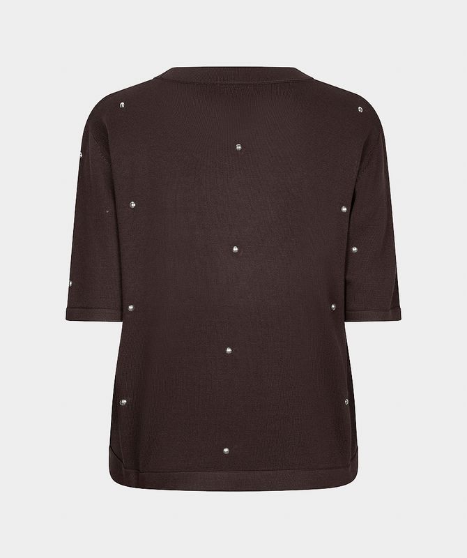 Esqualo Sweater studs Cacao F26.07516