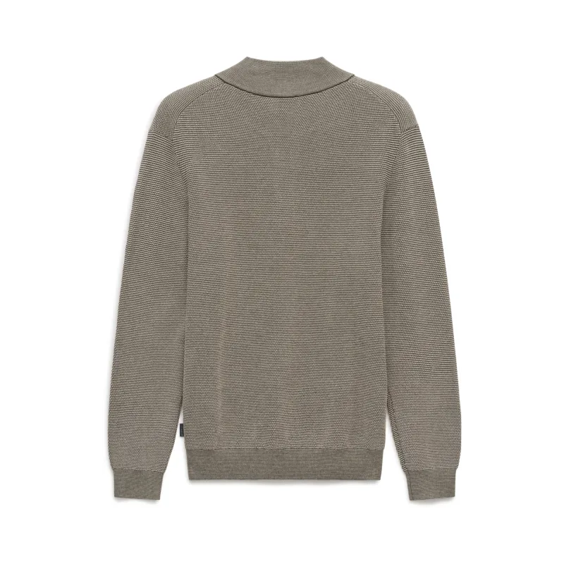 Bugatti HERREN PULLOVER 1/1 ARM oliv 25533F 7500