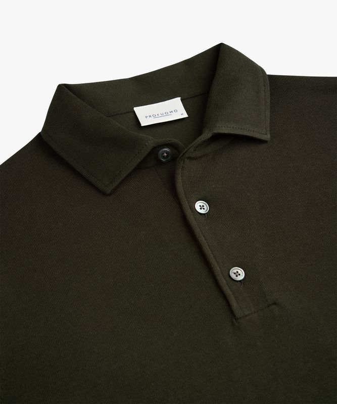 Profuomo POLO ONE PIECE LS D GREEN Dark Green PPXJ30003C