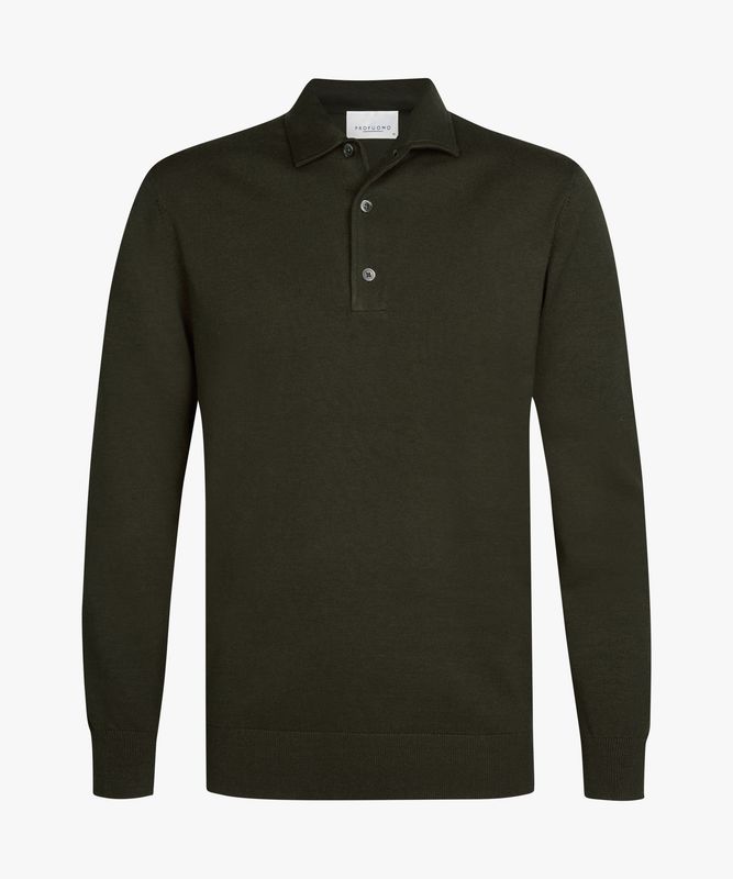 Profuomo POLO ONE PIECE LS D GREEN Dark Green PPXJ30003C