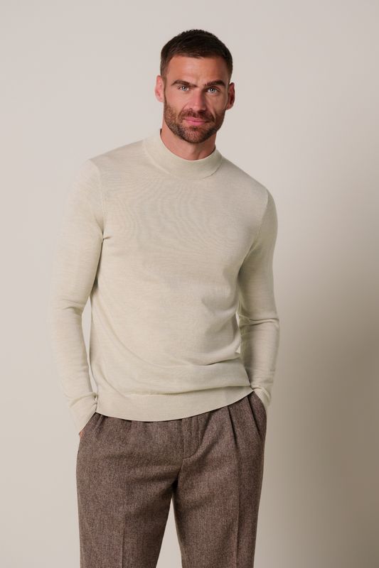 Profuomo PULLOVER MOCK NECK BEIGE Beige PPXJ30028I