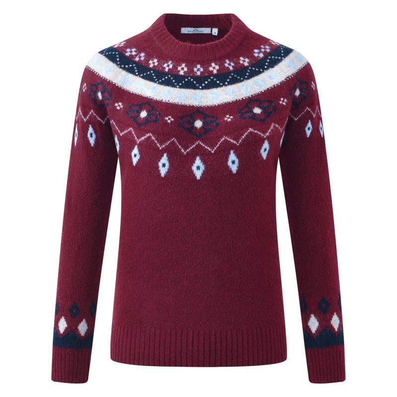 HV Society Pullover HVSNora Burgundy rattle 0409103876