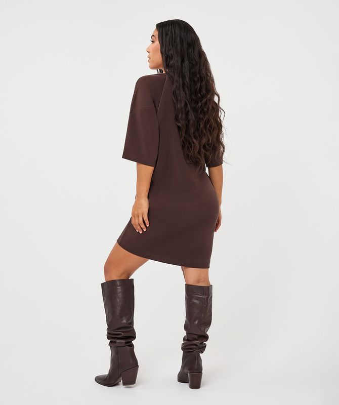 Esqualo Dress Modal Cacao F26.05500