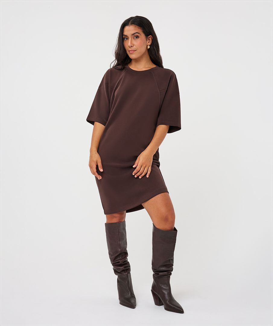 Esqualo Dress Modal Cacao F26.05500