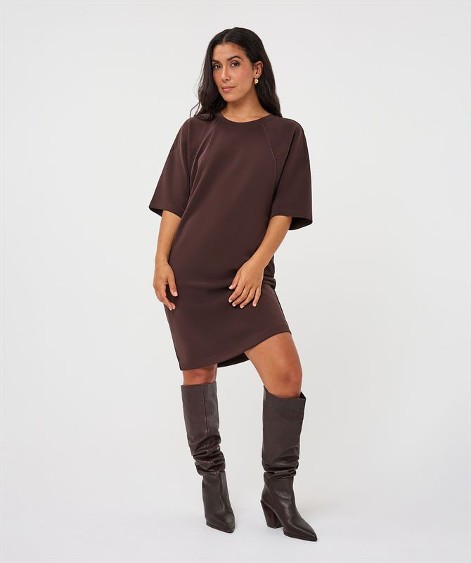 Esqualo Dress Modal Cacao F26.05500