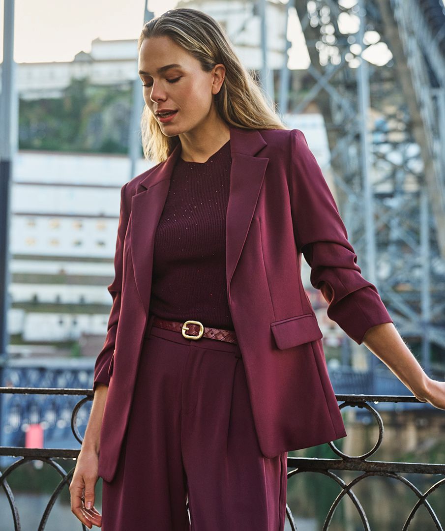 Esqualo Blazer 3/4 slve Merlot F26.10501