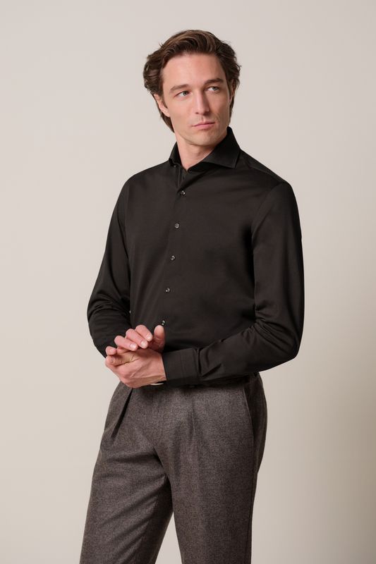 Profuomo SHIRT X-CUTAWAY SF D.BROWN Dark Brown PPXH30021F