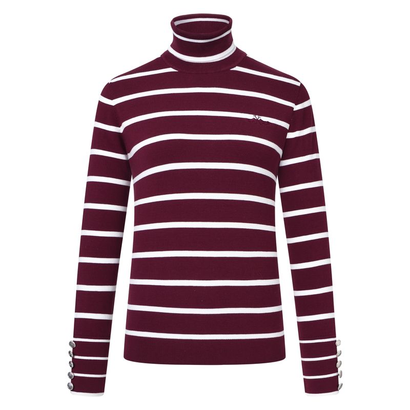 HV Society Pullover HVSXandra Burgundy rattle 0409103856