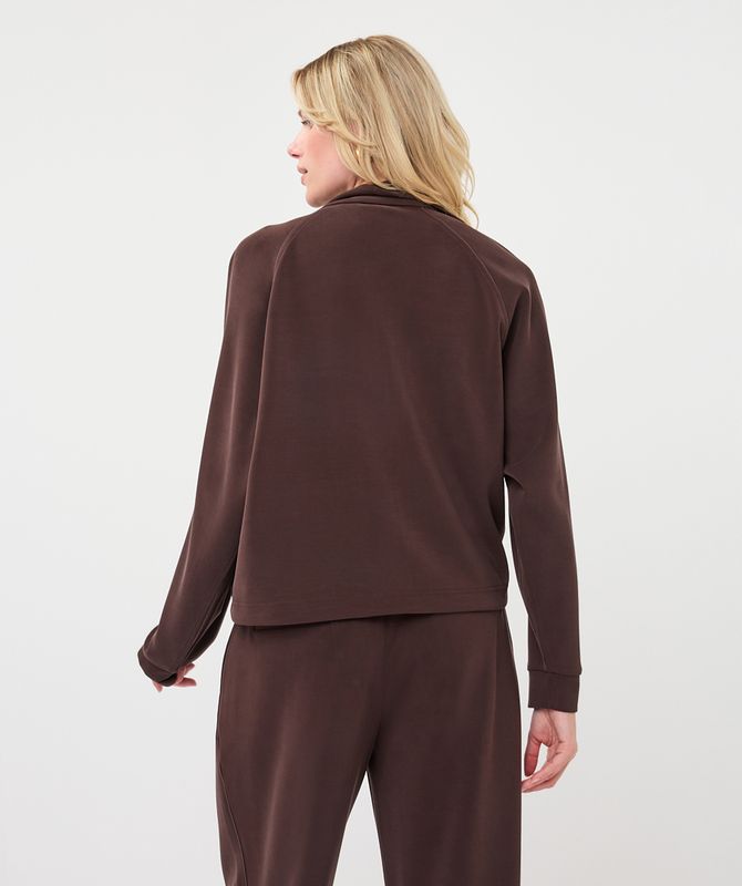 Esqualo Cardigan Modal Cacao F26.05504