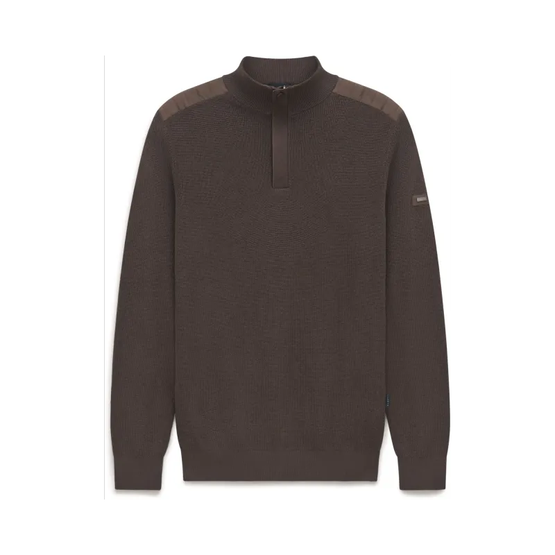 Bugatti HERREN PULLOVER 1/1 ARM braun 25545F 7500