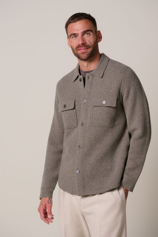 Profuomo OVERSHIRT FULL BUTTON PURPLE Paars PPXF30006D