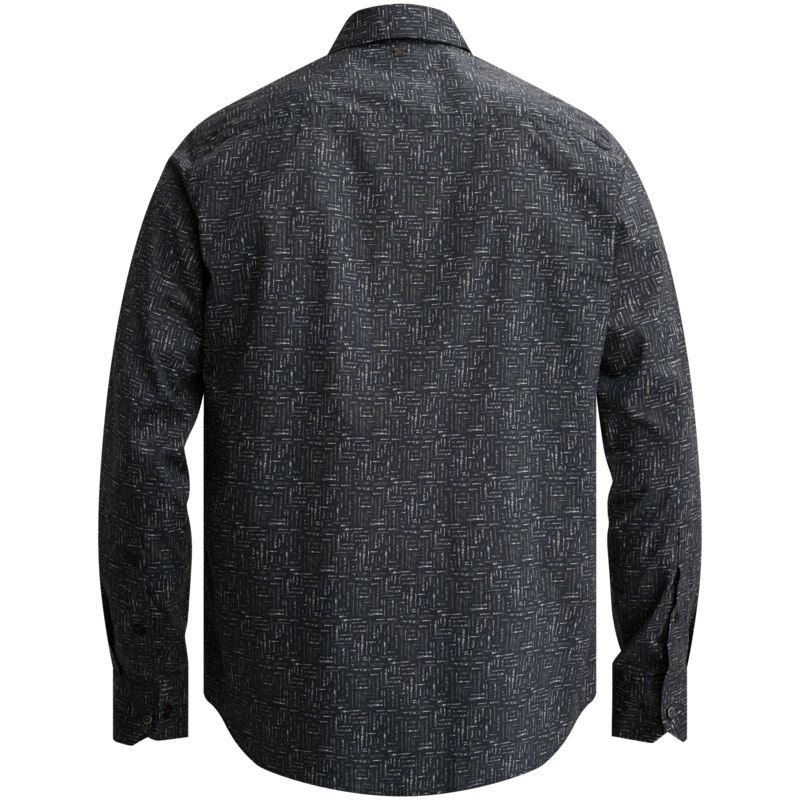 Vanguard Long sleeve shirt Print on poplin Blauw VSI2608204