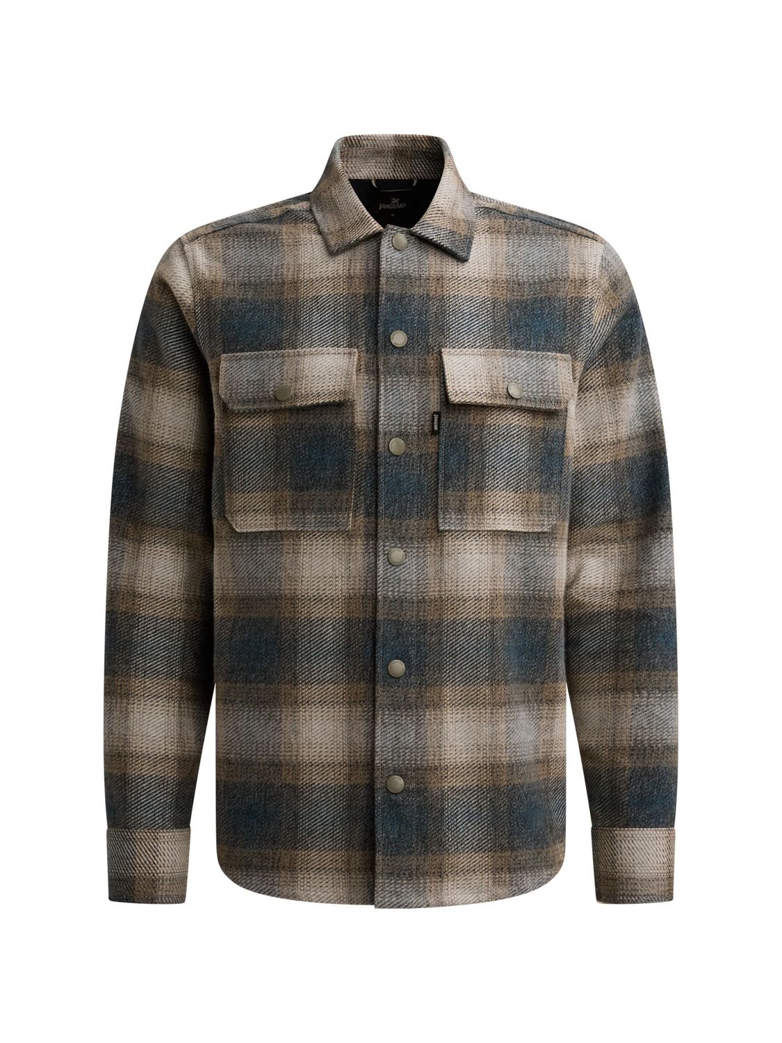Vanguard Long sleeve shirt Check Brushed Mo China Blue VSI2608212