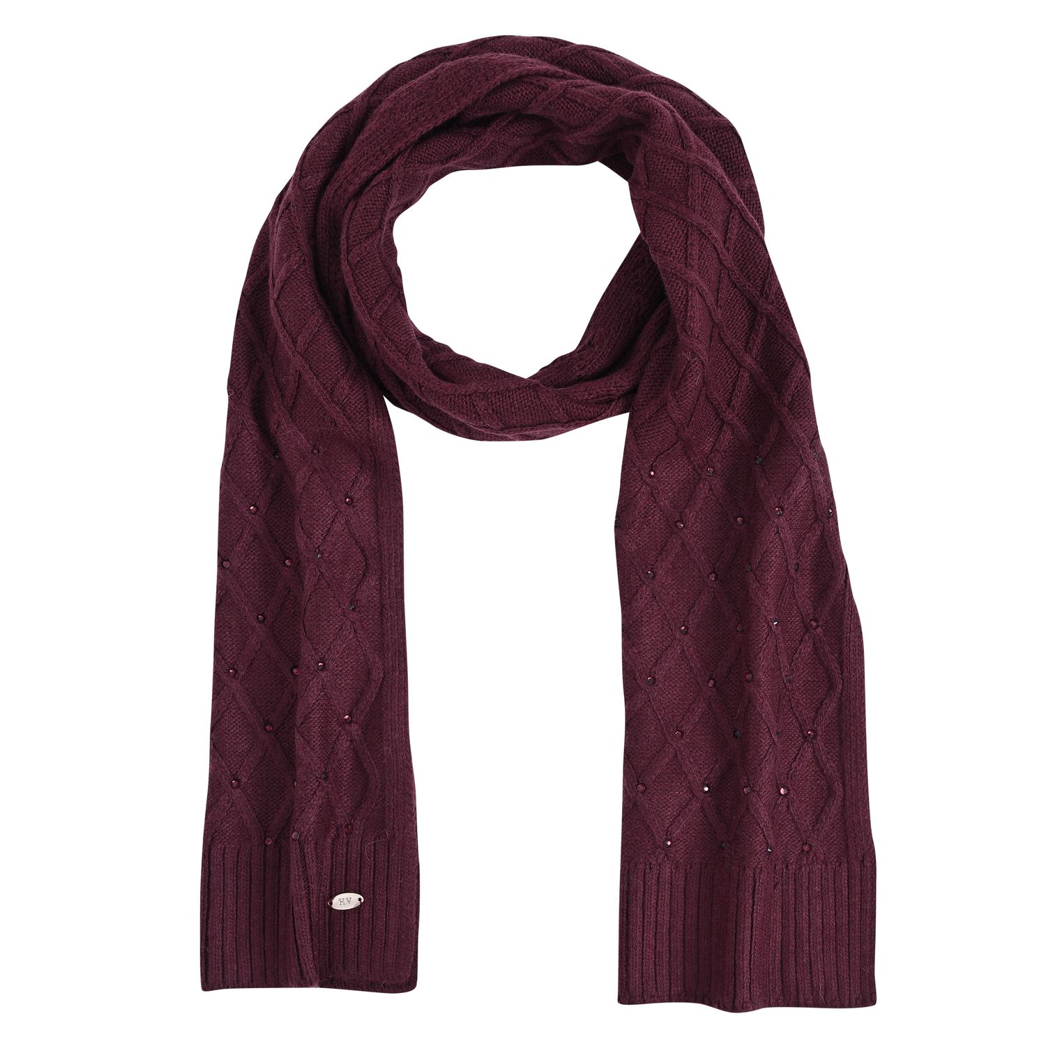 HV Society Scarf HVSJustine Burgundy rattle 1005103854