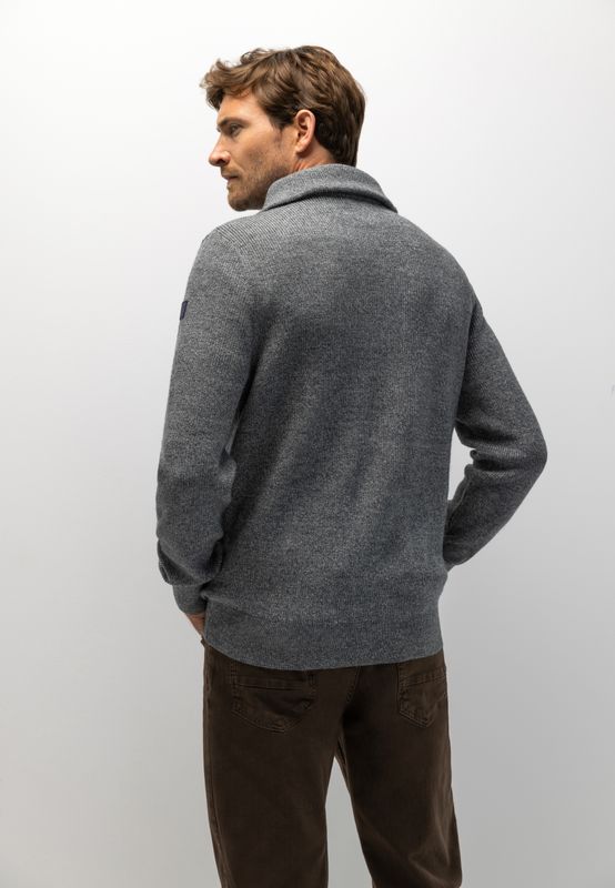 State of Art Pullover Sportzip Pl donkerblauw:Grint 13126087