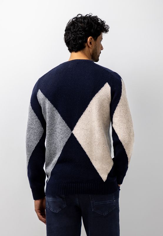 State of Art Pullover Crew-Neck J donkerblauw:Grint 11426088