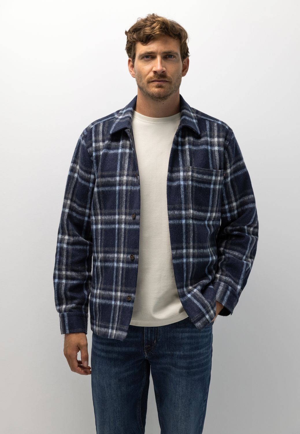 State of Art Overshirt Long Sleev Navy 22526285