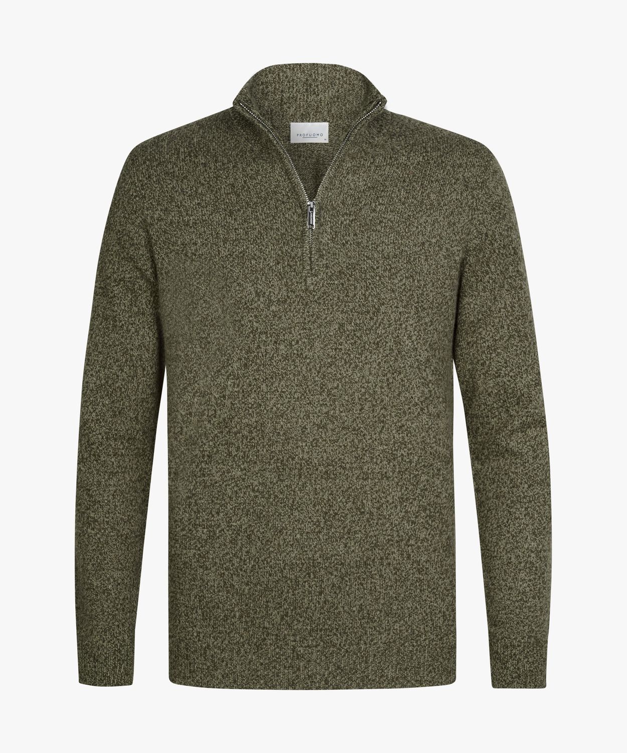 Profuomo PULLOVER HALF ZIP D GREEN Dark Green PPXJ30047D