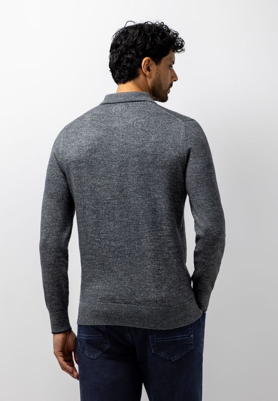 State of Art Pullover Polo Plain donkerblauw:Grint 14126072