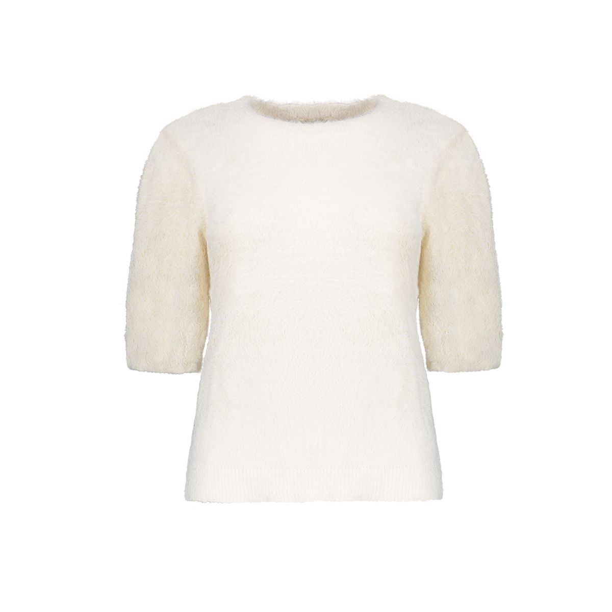 Geisha Pullover hairy shortsleeves Ecru 64537-29