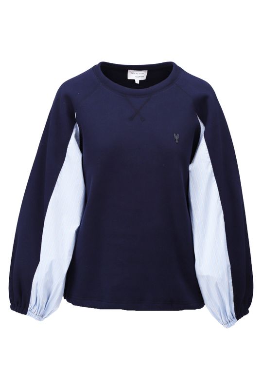 You're my lobster by K-Design Sweatshirt ronde hals met strepen Navy D553L