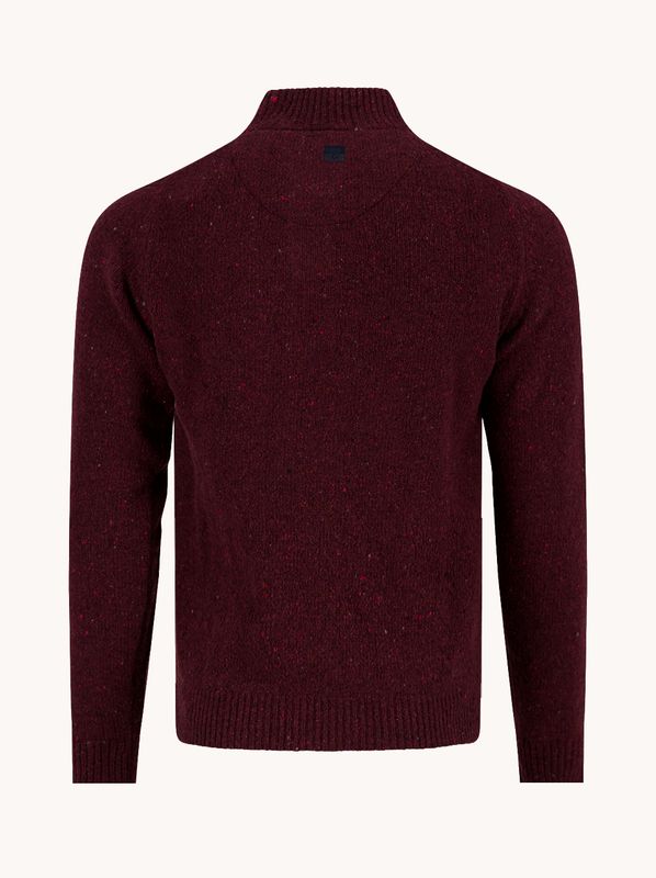 A fish named Fred Jumper knitted Burgundy 34.504