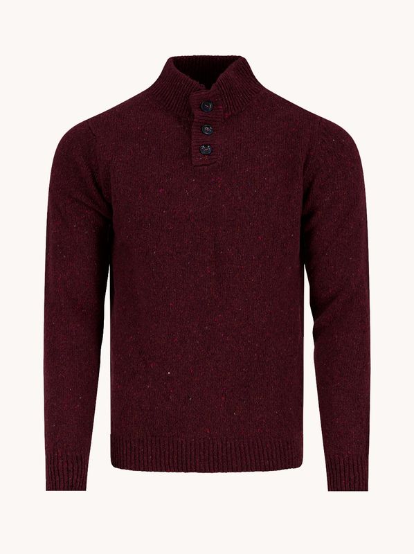 A fish named Fred Jumper knitted Burgundy 34.504