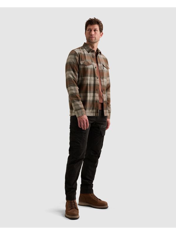 PME Legend Long sleeve shirt Shadow Grindle C Cappuccino PSI2609264