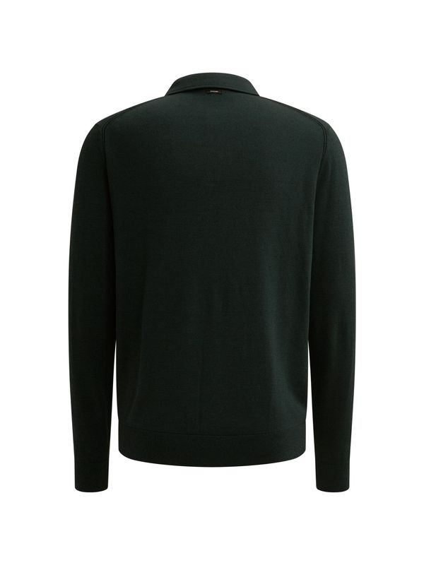 Vanguard Long sleeve polo cotton modal moul Dark Sea VKW2609321