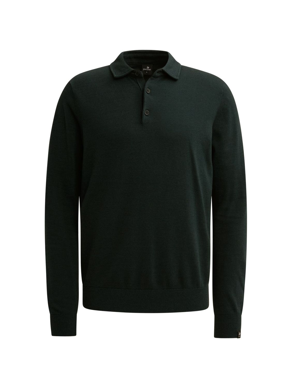 Vanguard Long sleeve polo cotton modal moul Dark Sea VKW2609321