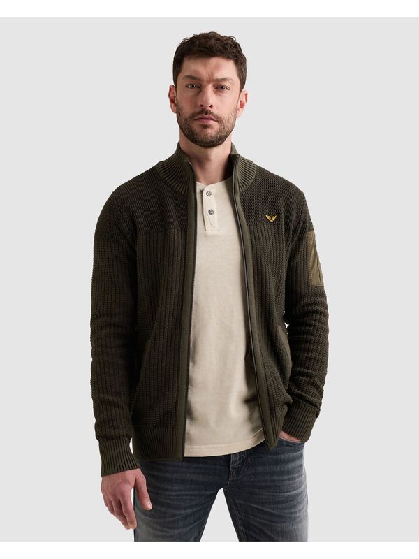 PME Legend Zip jacket cotton structure Grijs PKC2609356