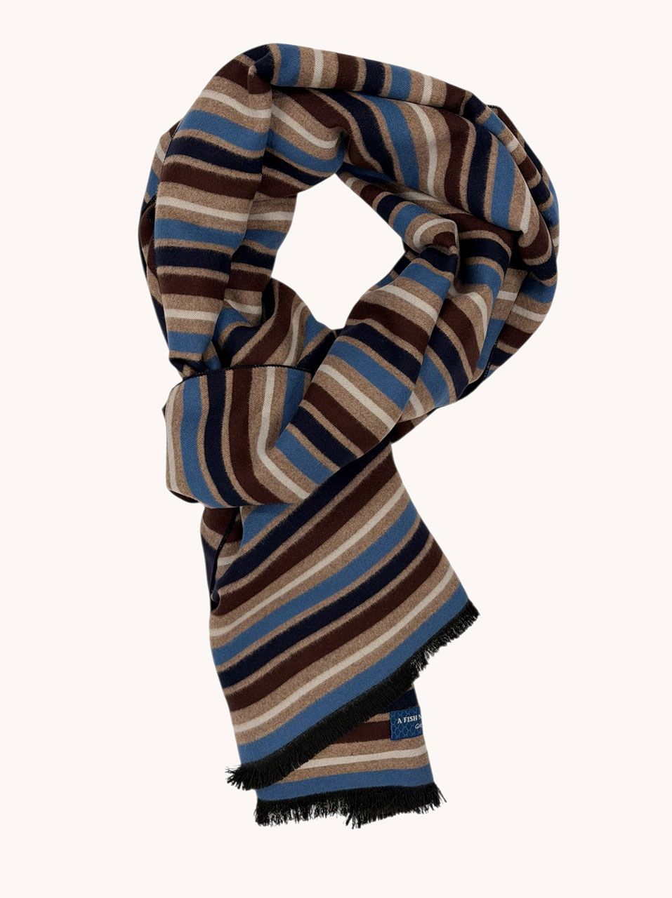 A fish named Fred Scarf stripe Multicolor Blue 34.265
