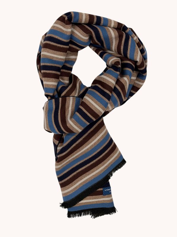 A fish named Fred Scarf stripe Multicolor Blue 34.265