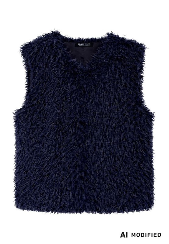 Frank Walder Fellweste blue W62109855