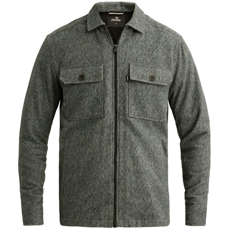 Vanguard Long sleeve shirt Solid Brushed Mo Dark Sea VSI2609232