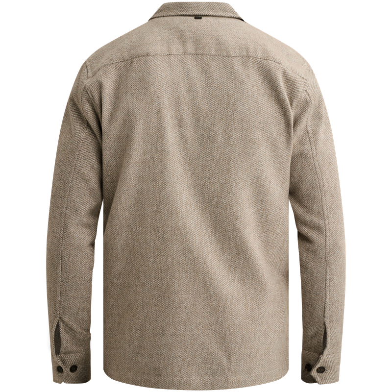 Vanguard Long sleeve shirt Solid Brushed Mo Greige VSI2609232