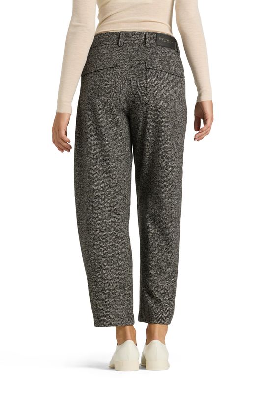 Cambio Orly plain herringbone silver/black 64015026401