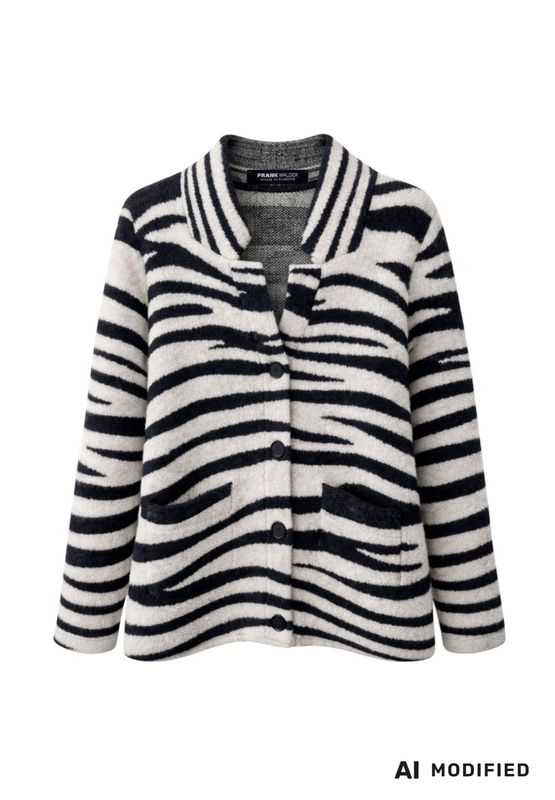 Frank Walder Strickjacke blue Print W62109352