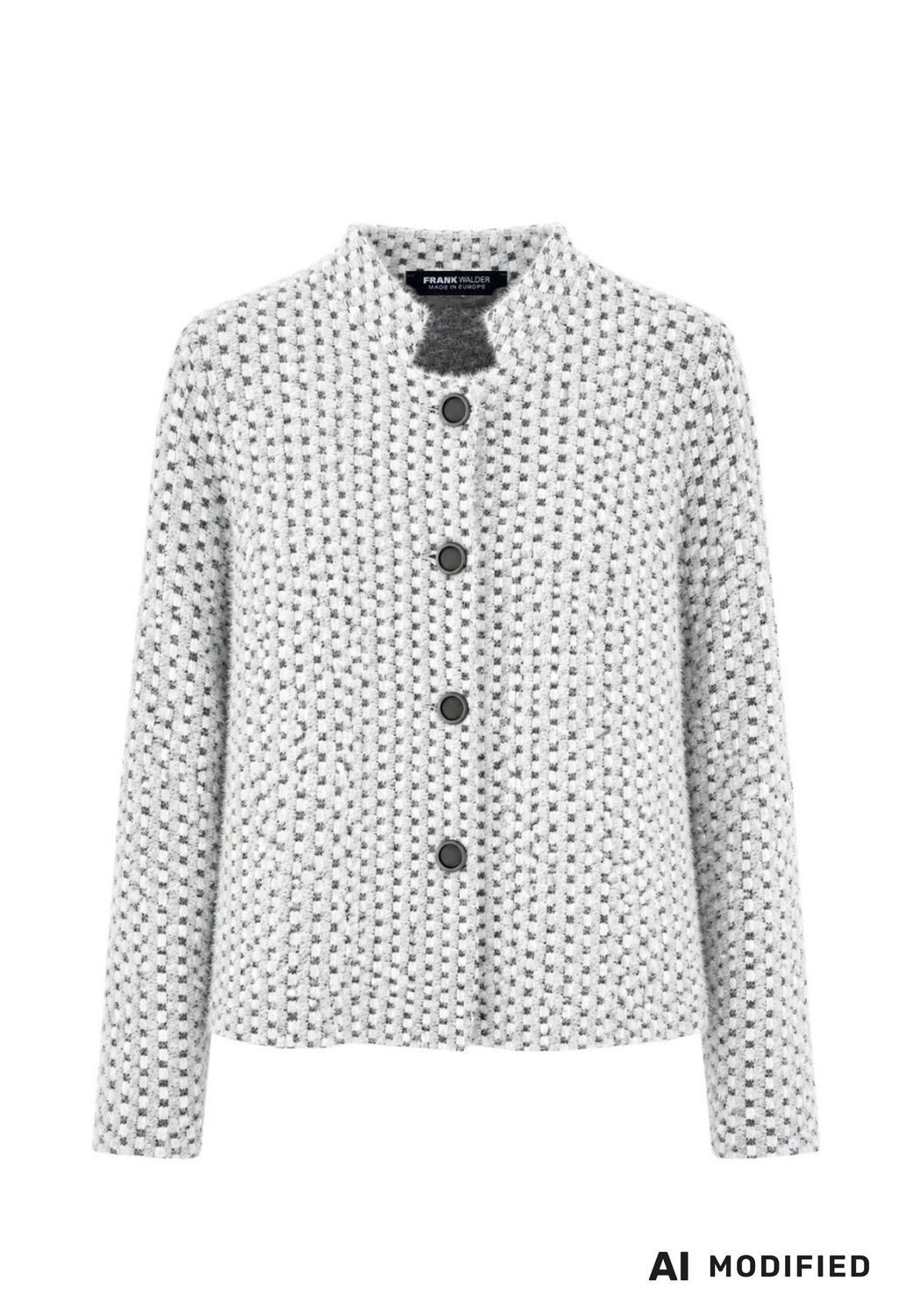 Frank Walder Strickblazer grey Print W62209311