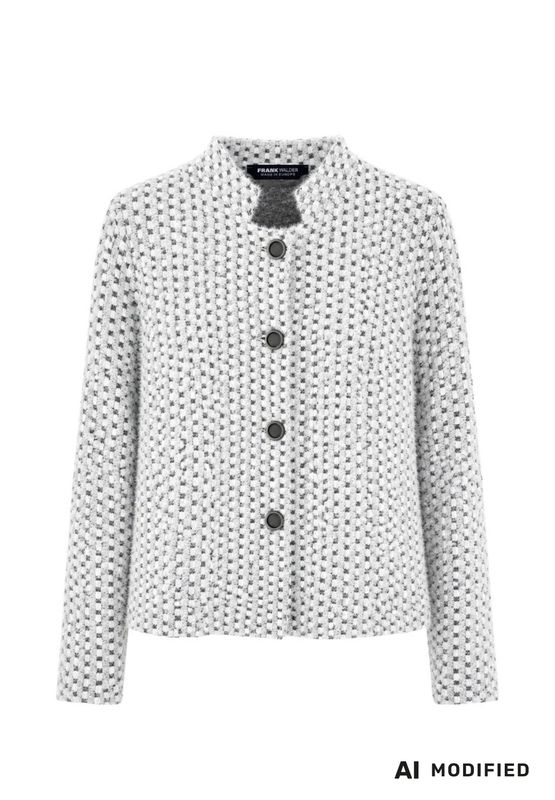Frank Walder Strickblazer grey Print W62209311