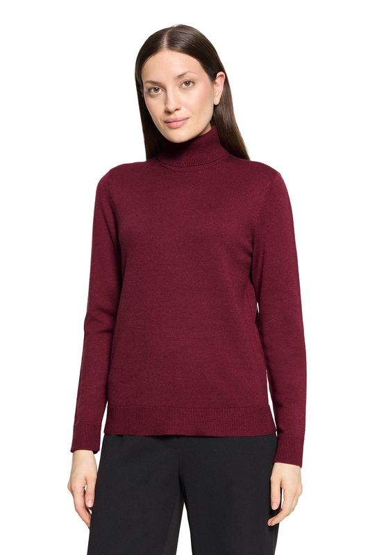 Betty Barclay Strickpullover Kurz 1/1 Arm Maroon Banner 55412907