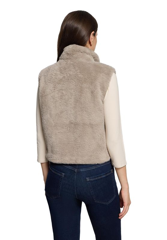Betty Barclay Weste PlUEsch Bright Taupe 72412901