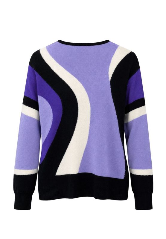 Frank Walder Pullover lila Print W62209054