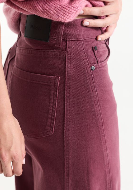 Jansen Amsterdam JONE JEANS pwd 457 wide leg 000309 - wine JONE W26