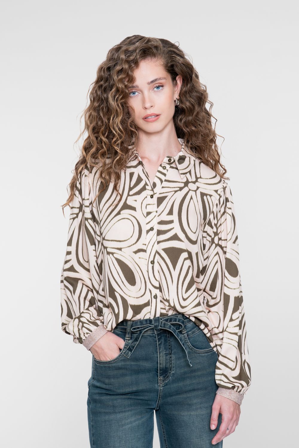 Geisha blouse Groen 63940-20