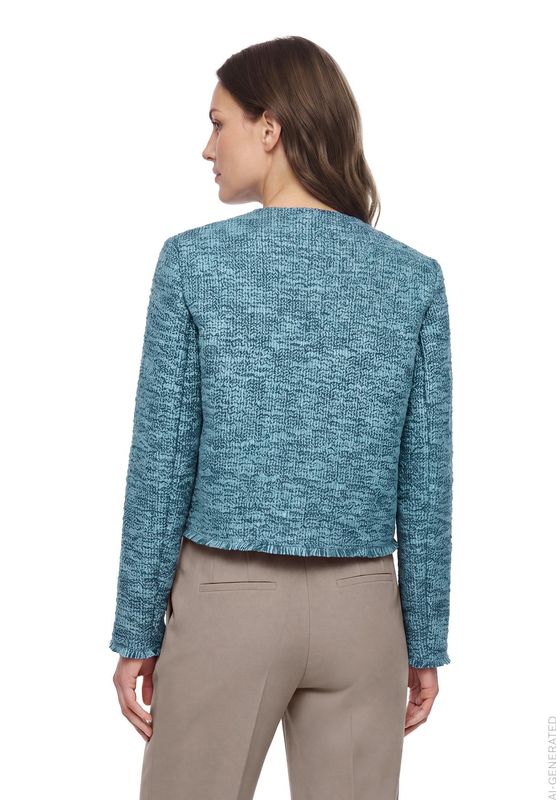 Betty Barclay Blazerjacke Kurz 1/1 Arm Grey/Petrol 44071135
