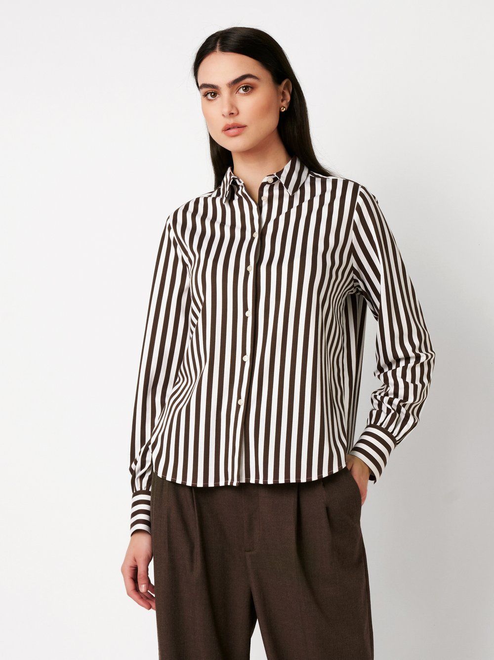 Desoto Collection Lizzy boldstripe mocha 77299-2