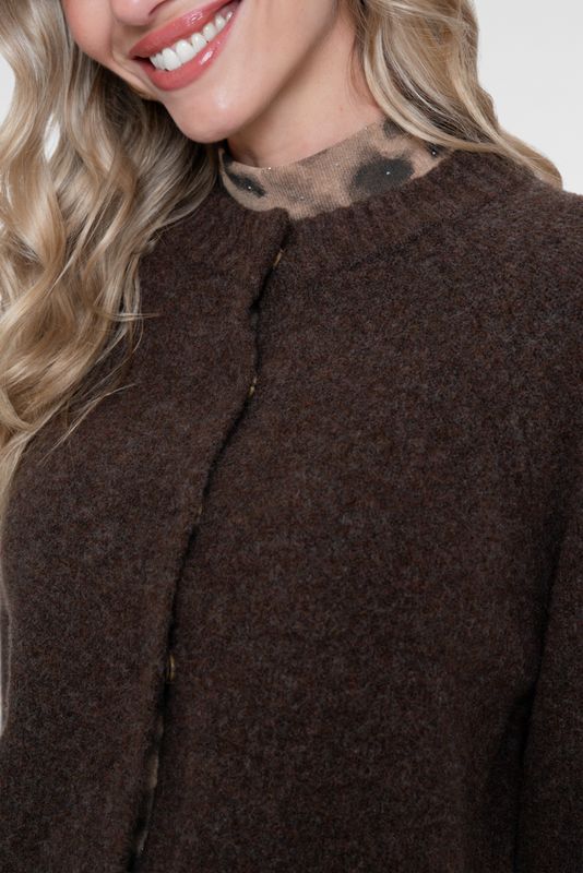 Geisha Cardigan cape brown 64842-14